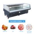 Open Top Fish Display Cooler with Night Curtain